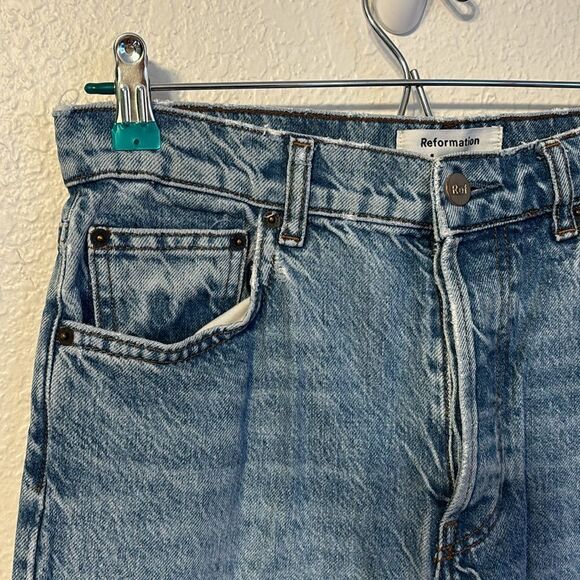 Reformation Jeans Midrise Button Fly Jeans 28 - Picture 4 of 6